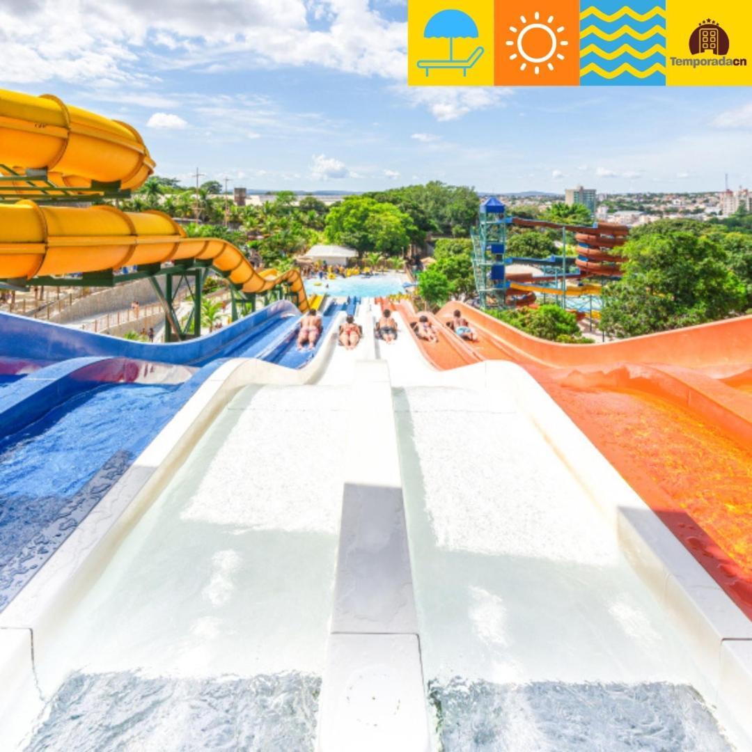 Piazza Com Acesso Ao Acqua Park - Gustavo Aparthotel Caldas Novas Exterior photo